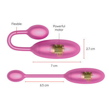 Uovo Vibrante ONINDER Denver Rosa con App – 7 x2.7 cm, Massima Intimità
